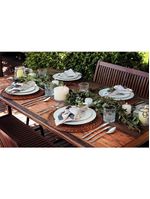 Conjunto com 12 pratos tramontina maria augusta em porcelana - branco