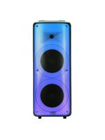 Caixa de som amplificada amvox party vox prime bivolt com bluetooth, alça, 2 woofers de 10", 1 tweeter de 3" e display de led 2000w - preta