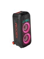 Caixa de som amplificada lg partybox xboom xl9t ipx4 bivolt com bluetooth, alça de transporte e display led 1000w rms - preta