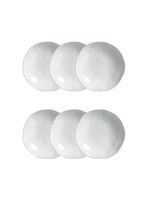 Conjunto de pratos fundos porto brasil orgânico new white 600ml - 6 peças