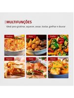 Forno elétrico mondial pratic cook fr-09 com 6 litros – preto