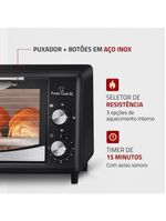 Forno elétrico mondial pratic cook fr-09 com 6 litros – preto