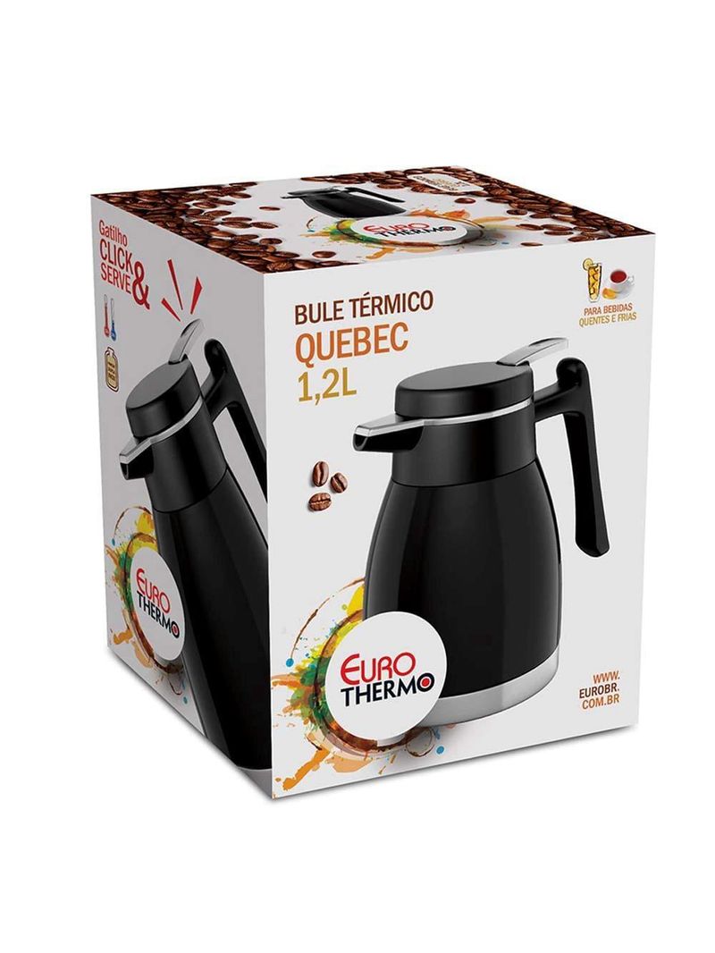 Garrafa térmica euro home quebec - 1,2 l