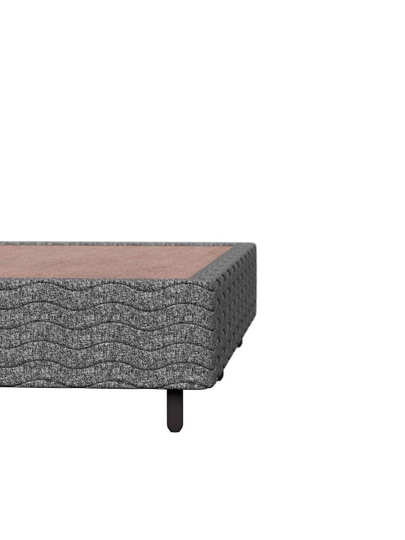 Base box para colchão de solteiro probel village 38x88x188 cm - preto