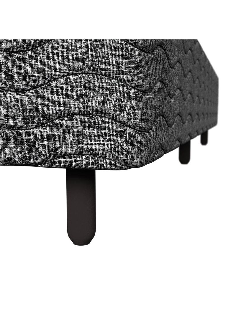 Base box para colchão de solteiro probel village 38x88x188 cm - preto