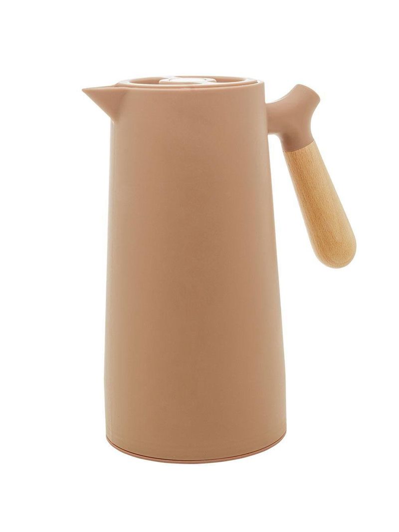 Garrafa térmica wolff com cabo madeira nórdica nude - 1l