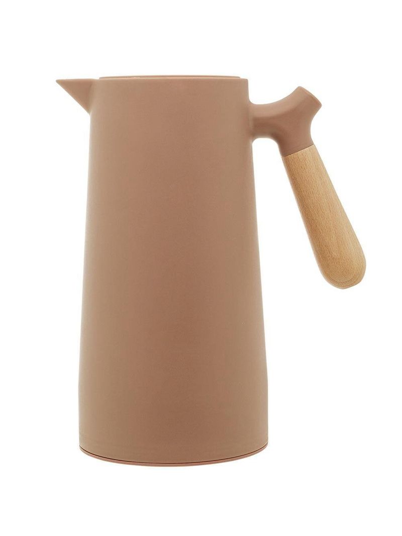 Garrafa térmica wolff com cabo madeira nórdica nude - 1l