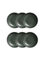 Conjunto de pratos fundos porto brasil linhas greenery verde 830ml - 6 peças