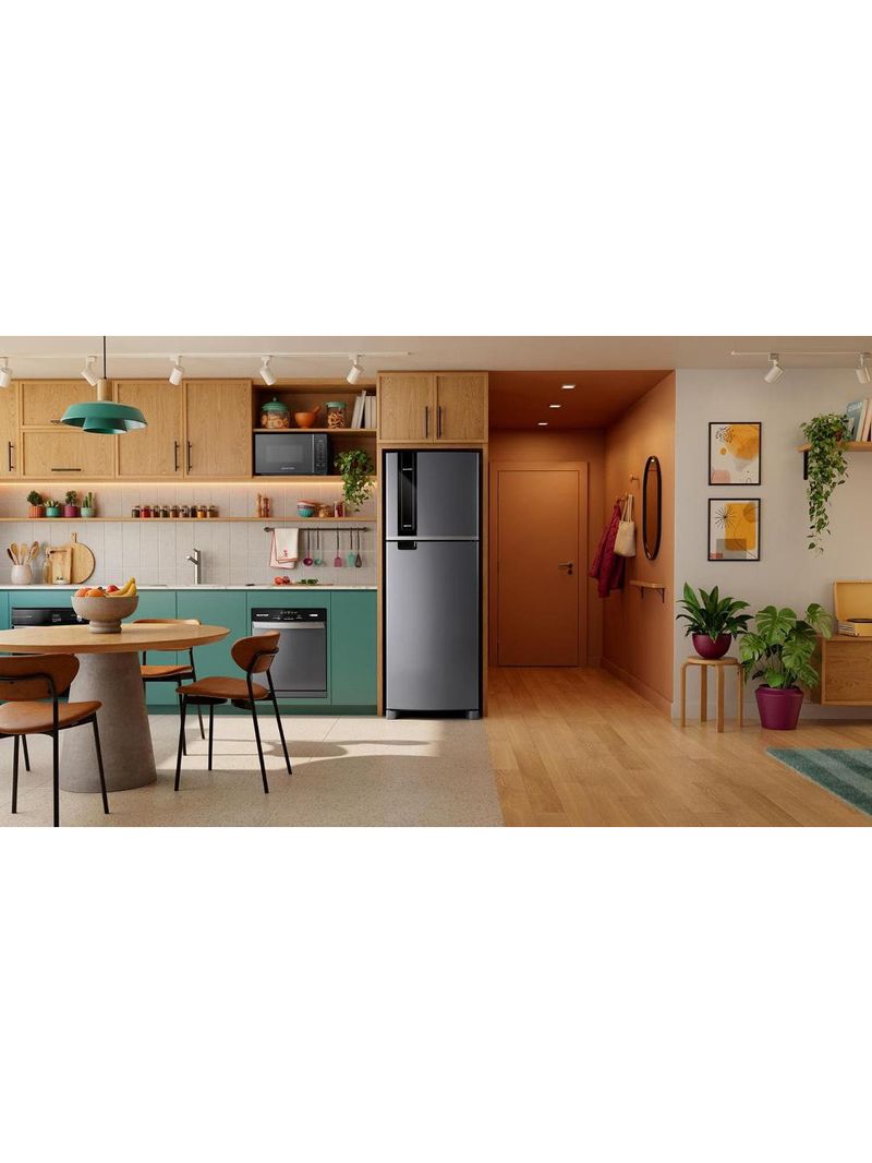 Geladeira brastemp brm46mk 385 litros frost free duplex painel eletrônico inox