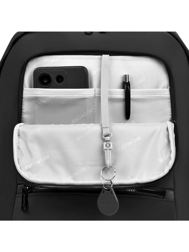 Mochila feminina executiva média para notebook donna preta