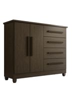Cômoda 2 Portas 4 Gavetas Madri Plus Com Sapateira
