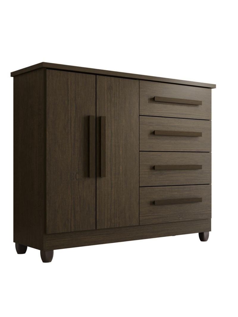 Cômoda 2 Portas 4 Gavetas Madri Plus Com Sapateira