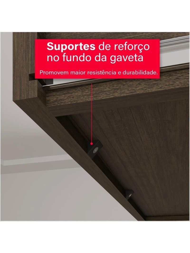 Cômoda 2 Portas 4 Gavetas Madri Plus Com Sapateira