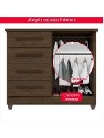 Cômoda 2 Portas 4 Gavetas Madri Plus Com Sapateira
