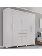 Guarda-roupa De Casal Giga Top 8 Portas 2 Gavetas