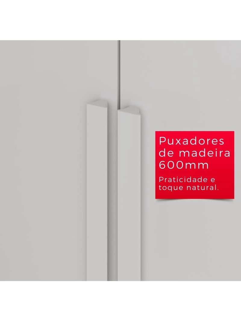 Guarda-roupa De Casal Giga Top 8 Portas 2 Gavetas