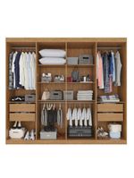 Guarda-roupa Casal 100% Mdf 8 Portas E 4 Gavetas Herrera