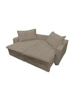 Sofá Cama Reclinável 3 Lugares Filadélfia Veludo Marrom Café - Lojas Curitibanas