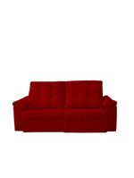 Sofá Sevilha Retrátil 3 Lugares Vermelho Simonetto - Lojas Curitibanas