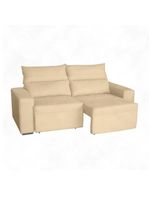 Sofá Retrátil E Reclinável 3 Lugares Viena Bege Conce - Lojas Curitibanas