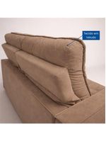 Sofá Retrátil E Reclinável Londrina 1,60m Em Veludo Com Assento D23 – Lojas Curitibanas Bege