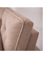 Sofá Retrátil E Reclinável Londrina 1,60m Em Veludo Com Assento D23 – Lojas Curitibanas Bege