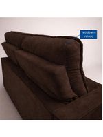 Sofá Retrátil E Reclinável Londrina 1,60m Em Veludo Com Assento D23 – Lojas Curitibanas Marrom