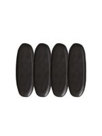 Conjunto de travessas oval rasa grande porto brasil orgânico preto matte 36x13cm - 4 peças