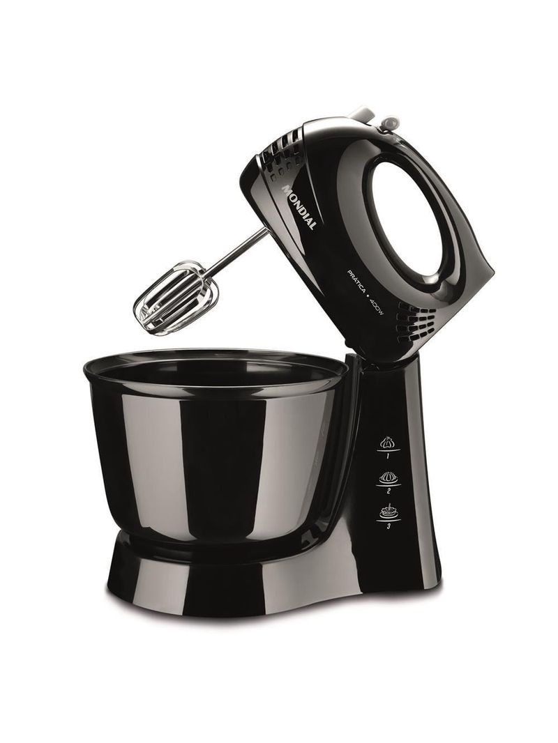 Conjunto especial mondial kt-105-b (espremedor premium + batedeira prática + liquidificador turbo power) - preto