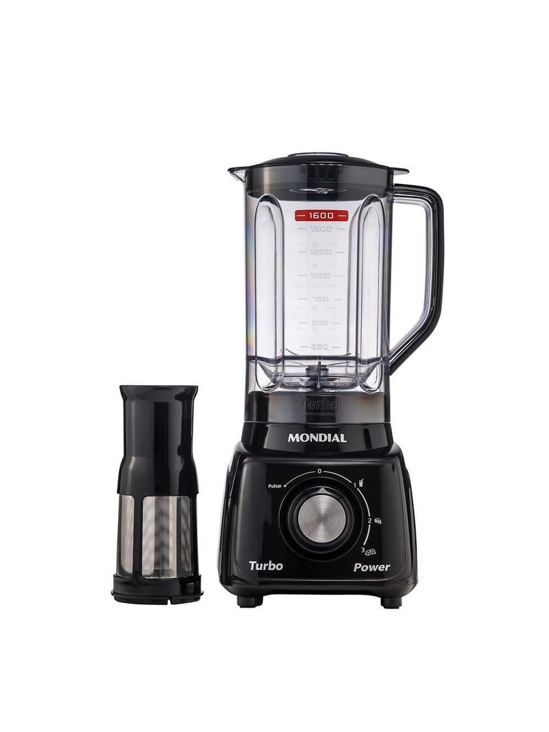 Conjunto especial mondial kt-105-b (espremedor premium + batedeira prática + liquidificador turbo power) - preto