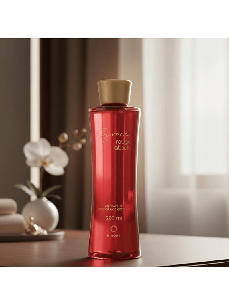 Óleo Desodorante Corporal Grace Rouge Absolut Hinode 200ml