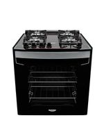 Fogão de embutir dako diplomata 4 bocas preto mesa de vidro bivolt