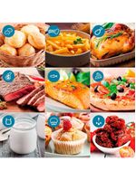 Fritadeira airfryer forno philips walita oven ai551 12l 1900w painel touch 10 funções inox