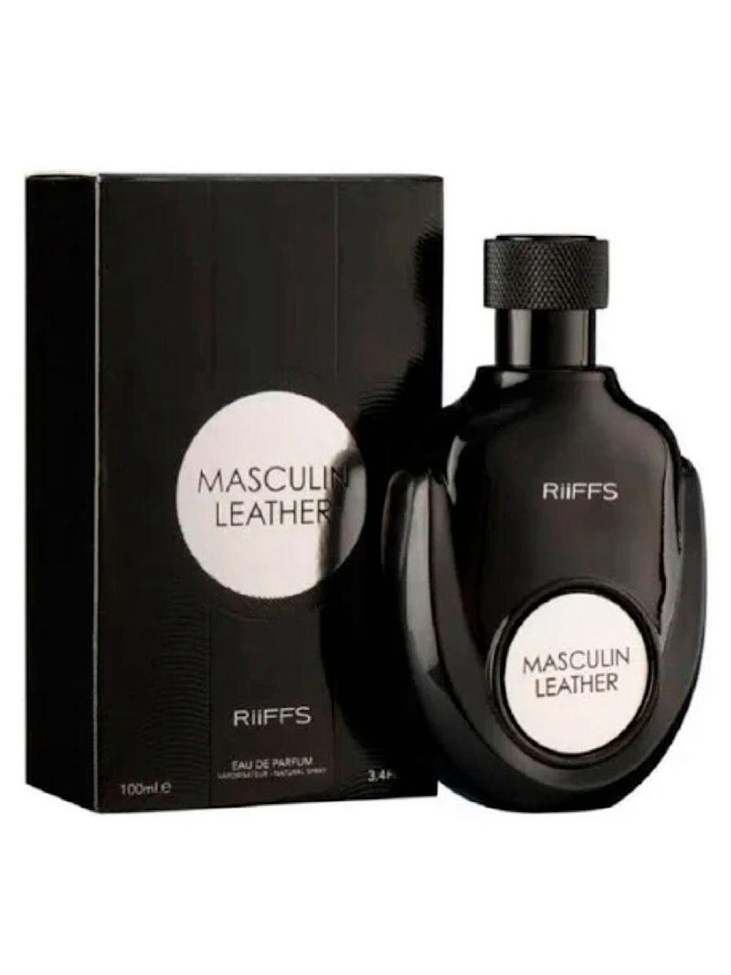 Kit Perfume Masculin Leather Riffs Edp Masculino 100ml+ Shower 100ml + Body Lotion 100ml