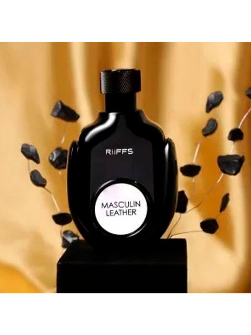 Kit Perfume Masculin Leather Riffs Edp Masculino 100ml+ Shower 100ml + Body Lotion 100ml