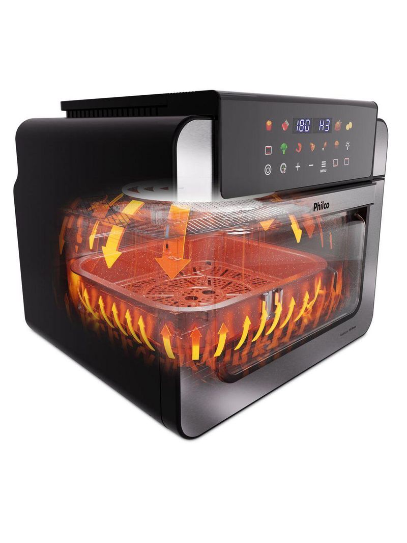 Air Fryer Oven Philco 15L Dupla Resistência PAF15B 110V
