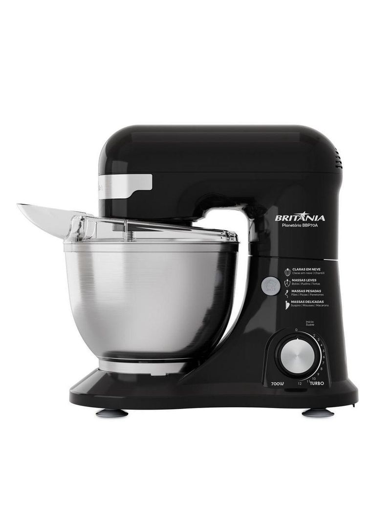 Batedeira Planetária Britânia 4L 3 Batedores BBP70A 110V