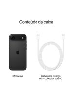 Apple iphone air 256gb 6,5" 48mp preto