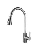 Torneira Goumert Flexivel Prateada Misturador Monocomando Extensivel Cozinha Bancada Pia Quente Fria 2 Jatos Mangueira R