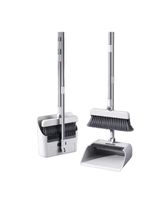 Vassoura Com Pá Coletora Cabo Longo Articulável