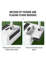 Vassoura Com Pá Coletora Cabo Longo Articulável