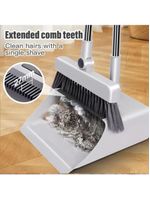 Vassoura Com Pá Coletora Cabo Longo Articulável