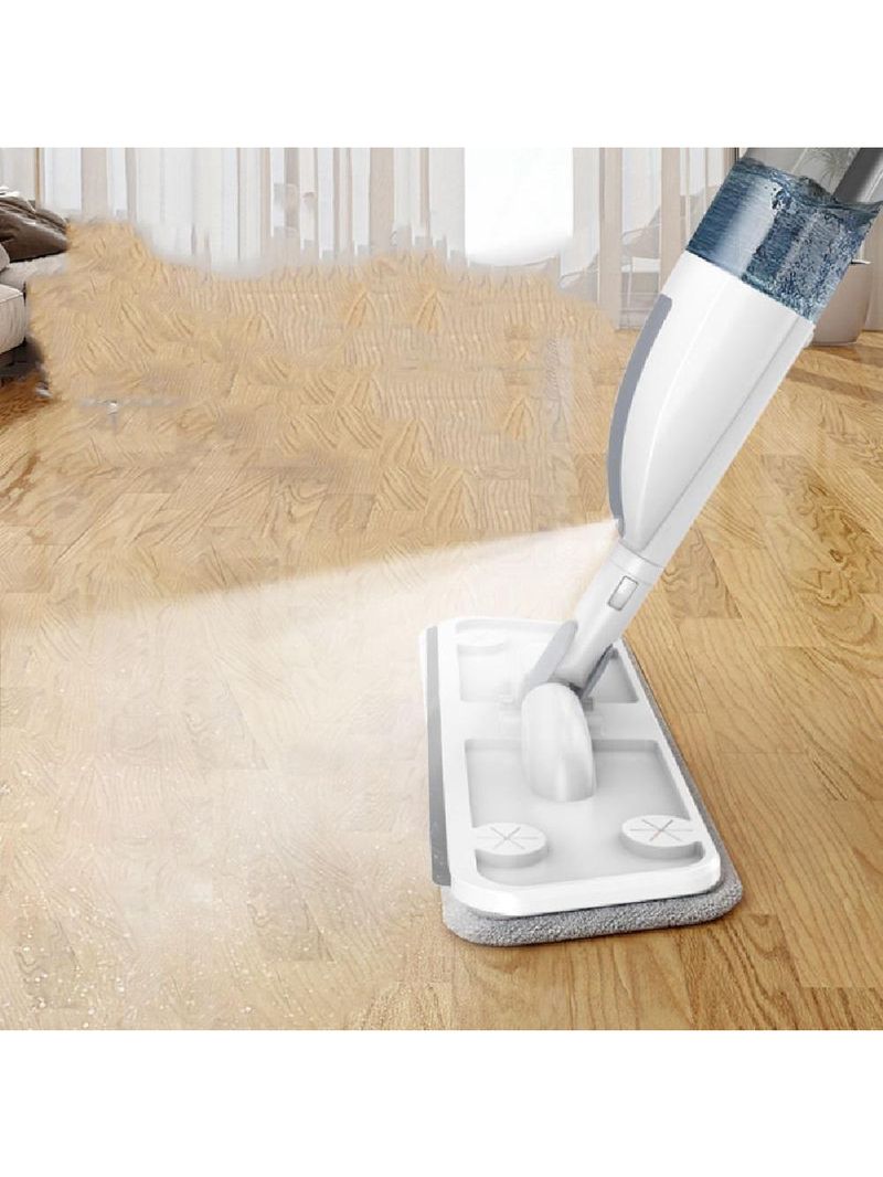 Rodo Mop Spray Esfregao 3 Em 1 Limpa Seca Vassoura Dispenser Reservatorio Borifador Pano Microfibra Inox Profissional