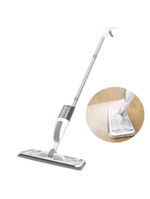 Rodo Mop Spray Esfregao 3 Em 1 Limpa Seca Vassoura Dispenser Reservatorio Borifador Pano Microfibra Inox Profissional