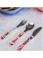 Kit Refeição Infantil Princesas Disney 6 Peças Prato Divisória, Tigela, Copo E Talheres - Tuut