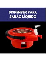 Mop Giratório Preto Cesto Em Inox Cabo De 140cm 13 Litros