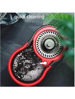 Mop Giratório Preto Cesto Em Inox Cabo De 140cm 13 Litros