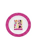 Kit Refeição Infantil Minnie Disney 6 Peças Prato, Tigela, Copo 3d E Talheres