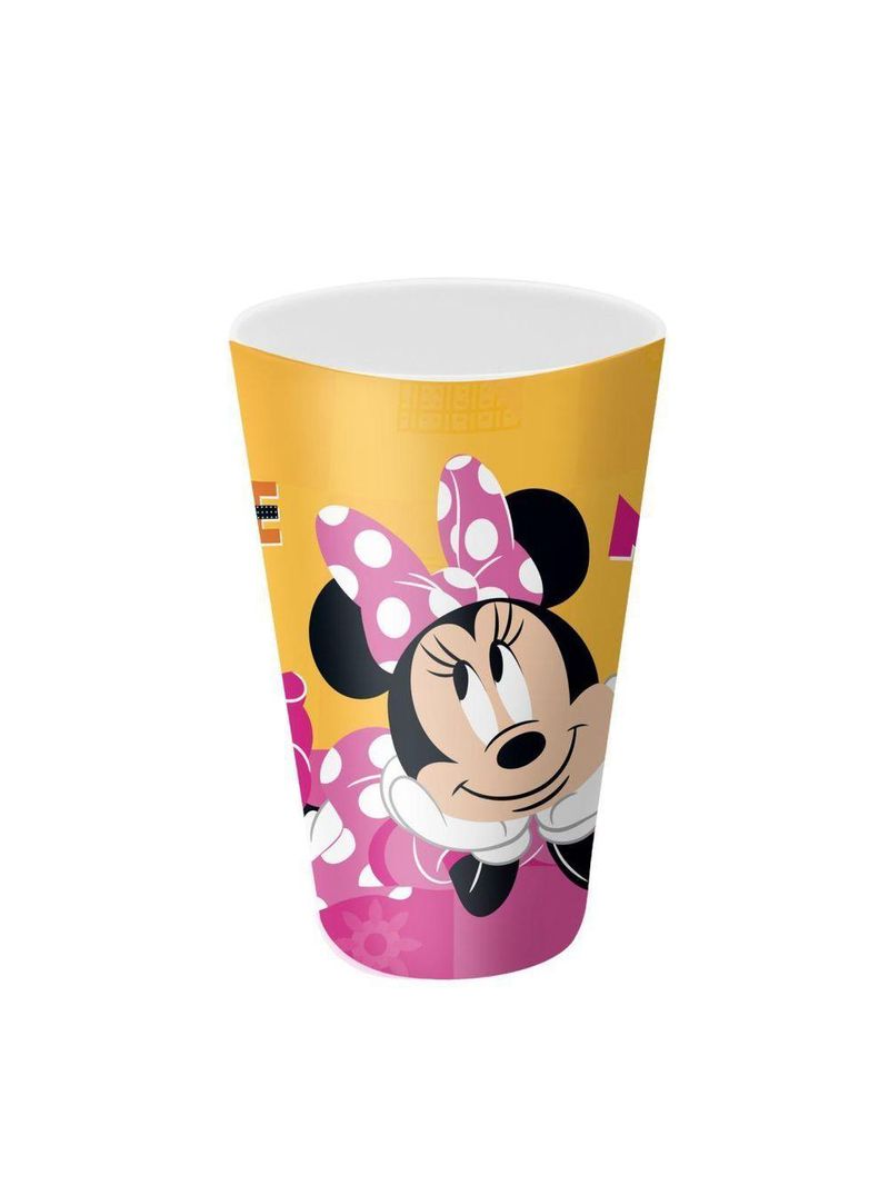 Kit Lancheira Infantil Minnie Disney 5 Peças Pote, Copo E Talheres - Tuut