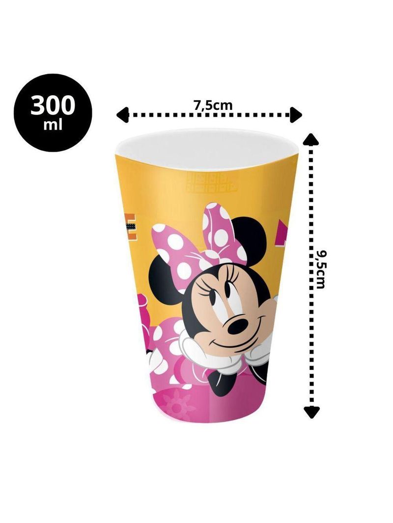 Kit Copo E Pote Multiuso Infantil Minnie Mouse Disney 300ml - Tuut